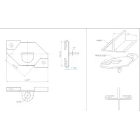 ATTACHE FAUX PLAFOND 24 MM ARTITEQ ARTI TEQ 5 - Cimaise Tableau 