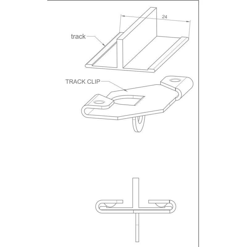 ATTACHE FAUX PLAFOND 24 MM ARTITEQ ARTI TEQ 17 - Cimaise Tableau 