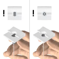 ATTACHE FAUX PLAFOND BLANC PLASTIQUE ARTITEQ ARTI TEQ 6 - Cimaise Tableau