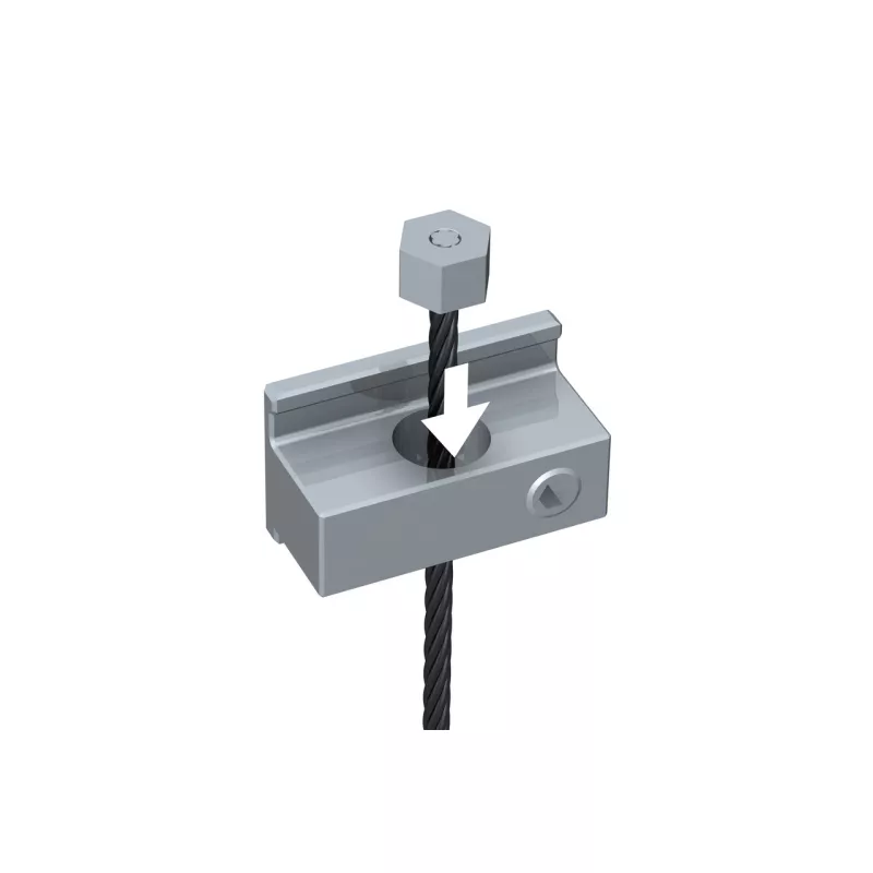 Pack Slider câble acier inoxydable 1,2 mm pour cimaise Double Paroi - Track&Slide TRACK & SLIDE 2 - Cimaise Tableau 
