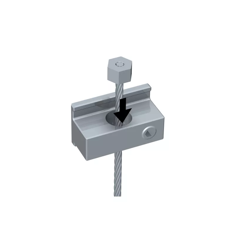 Pack Slider câble acier inoxydable 1,2 mm pour cimaise Double Paroi - Track&Slide TRACK & SLIDE 3 - Cimaise Tableau 