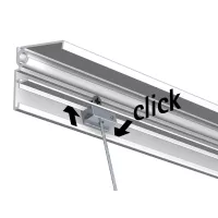 Pack Slider câble acier inoxydable 1,8 mm Noir pour cimaise Double Paroi - Track&Slide TRACK & SLIDE 4 - Cimaise Tableau