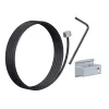Pack Slider câble acier inoxydable 1,8 mm Noir pour cimaise Double Paroi - Track&Slide