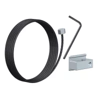 Pack Slider câble acier inoxydable 1,8 mm Noir pour cimaise Double Paroi - Track&Slide TRACK & SLIDE 1 - Cimaise Tableau