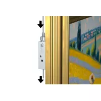 Attache Auto Grip à visser 1,2 et 1,8 mm / 40 kg - Track&Slide TRACK & SLIDE 2 - Cimaise Tableau