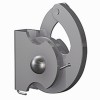 Gancho antirrobo para varilla de 4 x 4 mm (100 kg) - Fijación de riel para cuadros para tablero artiteq