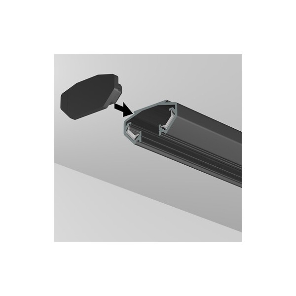 DISPLAY IT LED RAIL EMBOUT NOIR 2 PCS ARTI TEQ 2 - Cimaise Tableau 