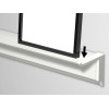 INFO RAIL + BLANC 200 CM (INCLUT MATÉRIEL DE FIXATION, EMBOUTS DE RAIL ET 4X MOUSE MAGNETS BLANC)