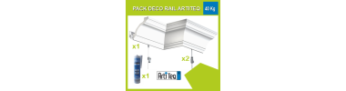 Kit cimaise Deco rail Artiteq 40 Kg