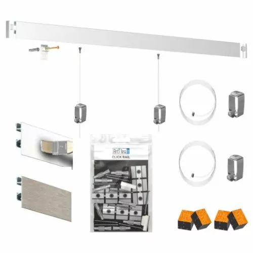 Paquete de rieles para cuadros Click Rail Pro artiteq ECO Cimaise Tableau 1 - Cimaise Tableau 