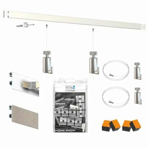 Pack cimaise click rail Pro artiteq PREMIUM Cimaise Tableau 1 - Cimaise Tableau 