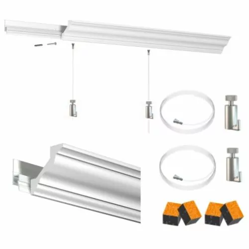 Pack cimaise Deco rail artiteq PREMIUM Cimaise Tableau 1 - Cimaise Tableau 