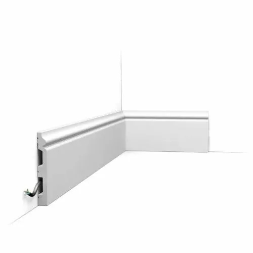 SX118-RAL9003 ORAC Plinthe Duropolymer L200 x H13,8 x L1,8 cm ORAC DECOR 1 - Cimaise Tableau 