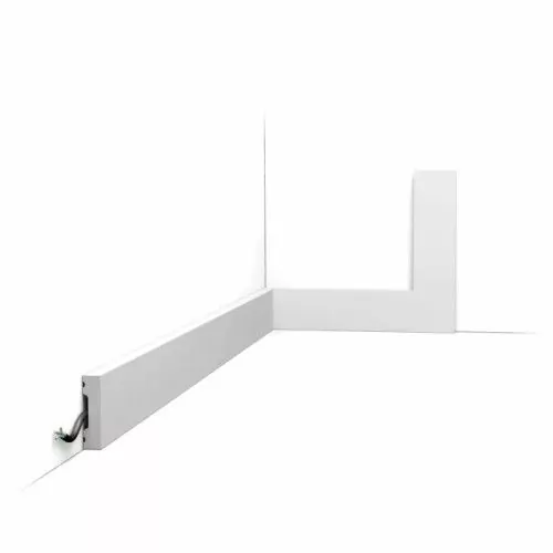 SX162 ORAC Battiscopa Duropolymer L200 x H4 x L1 cm ORAC DECOR 1 - Cimaise Tableau 