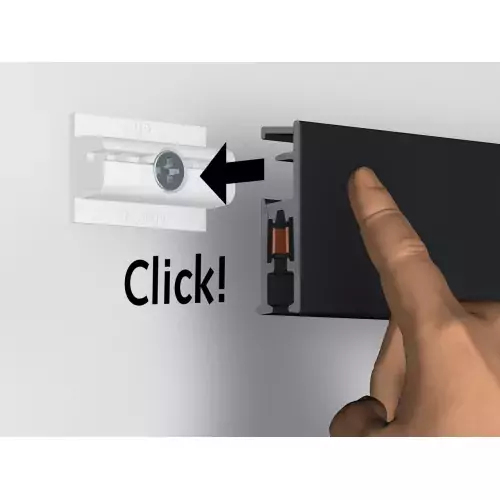 Clip de fixation mural Click & Connect ARTI TEQ 1 - Cimaise Tableau 