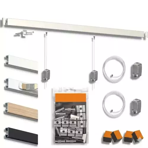 Pack cimaise click rail artiteq ECO Cimaise Tableau 1 - Cimaise Tableau 