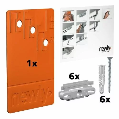 Pack de 6 Click & connect pour mini click ( SUPPLEMENTAIRE) - accrochage cimaise tableau newly ARTI TEQ 2 - Cimaise Tableau 