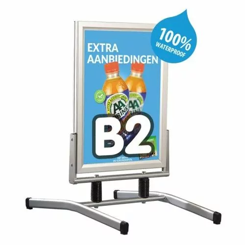 Stop trottoir Alu Swingmaster Ã©tanche M&T DISPLAYS 2 - Cimaise Tableau 