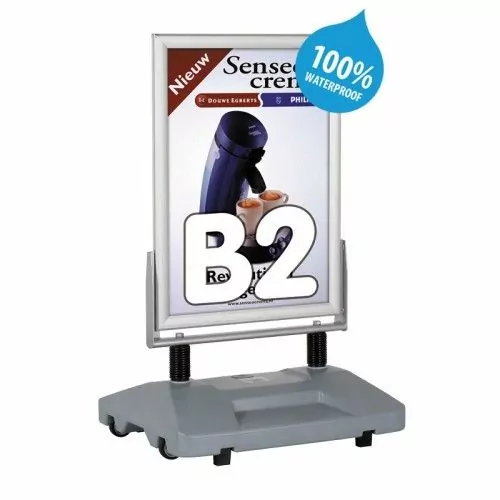 Stop trottoir Rollerbase ECO Windmaster M&T DISPLAYS 2 - Cimaise Tableau 