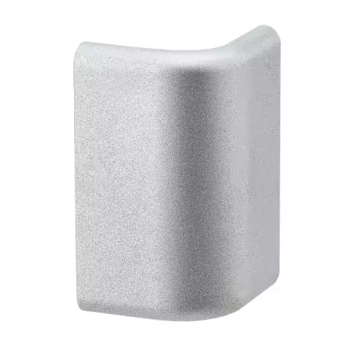 Duo LED Streifen-Profilverbinder-Endkappe – 2er-Pack, mattes Aluminium