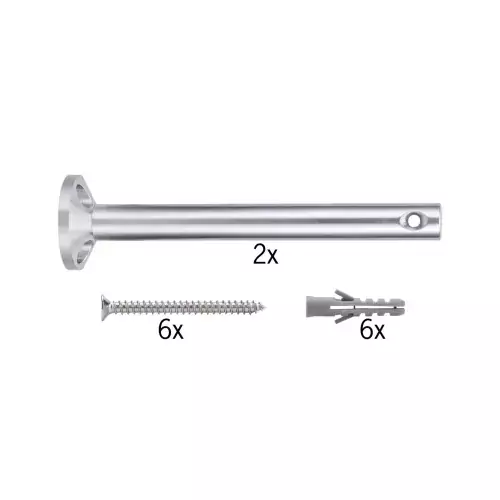 Kit de montaje para sistema de cables, soporte angular/suspensión, cromado - Paulmann