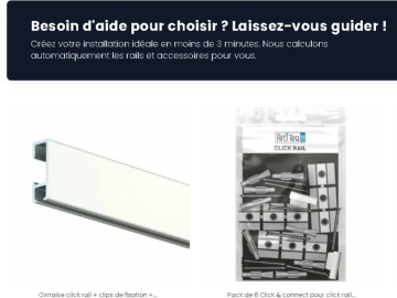 Cimaises Tableaux : Calculez votre installation complète en 3 minutes chrono !