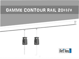 Cimaise contour rail Artiteq